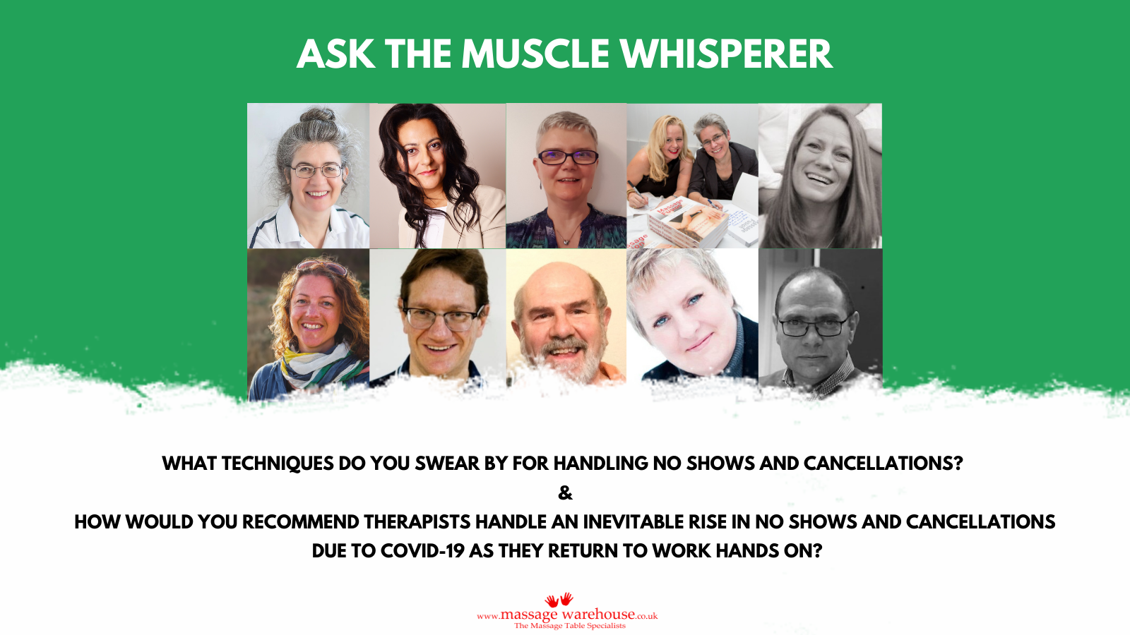 How can Massage Therapists handle no shows and cancellations? Ask the Muscle Whisperer Series from Massage Warehouse