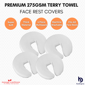 TERRY TOWEL FITTED FACE REST CRADLE COVER (Pack of 4)
