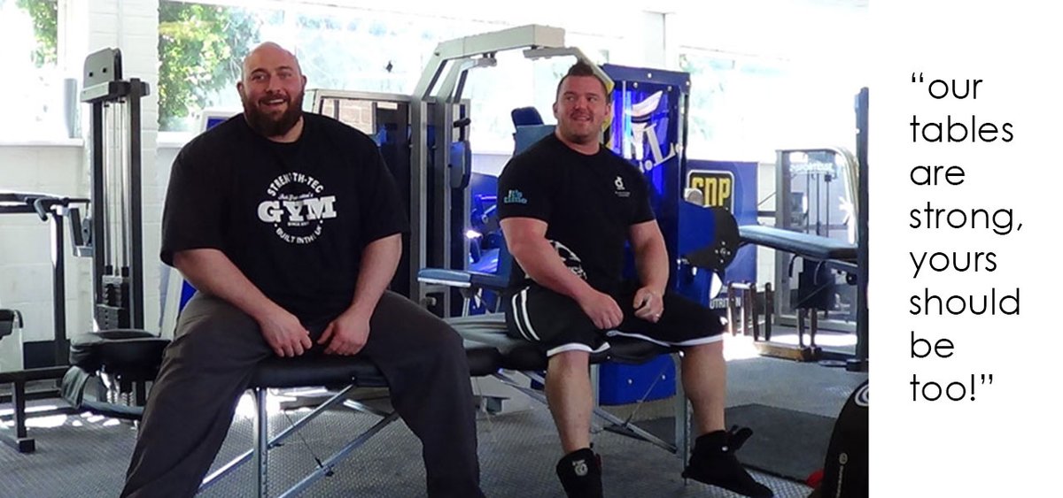 Our portable massage tables are strong, yours should be too