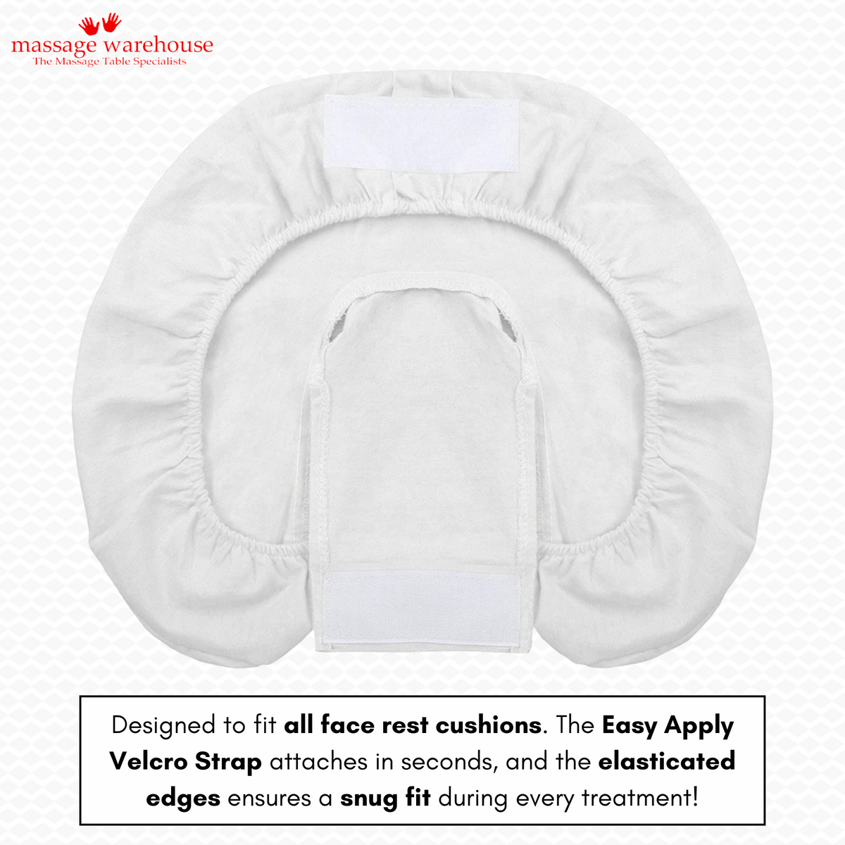 TERRY TOWEL FITTED FACE REST CRADLE COVER (Pack of 4)