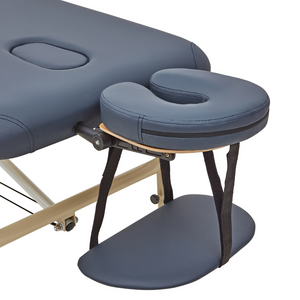 Massage Warehouse Advantage 10.5kg Portable Lightweight Treatment Table Couch Wood Black Navy 11