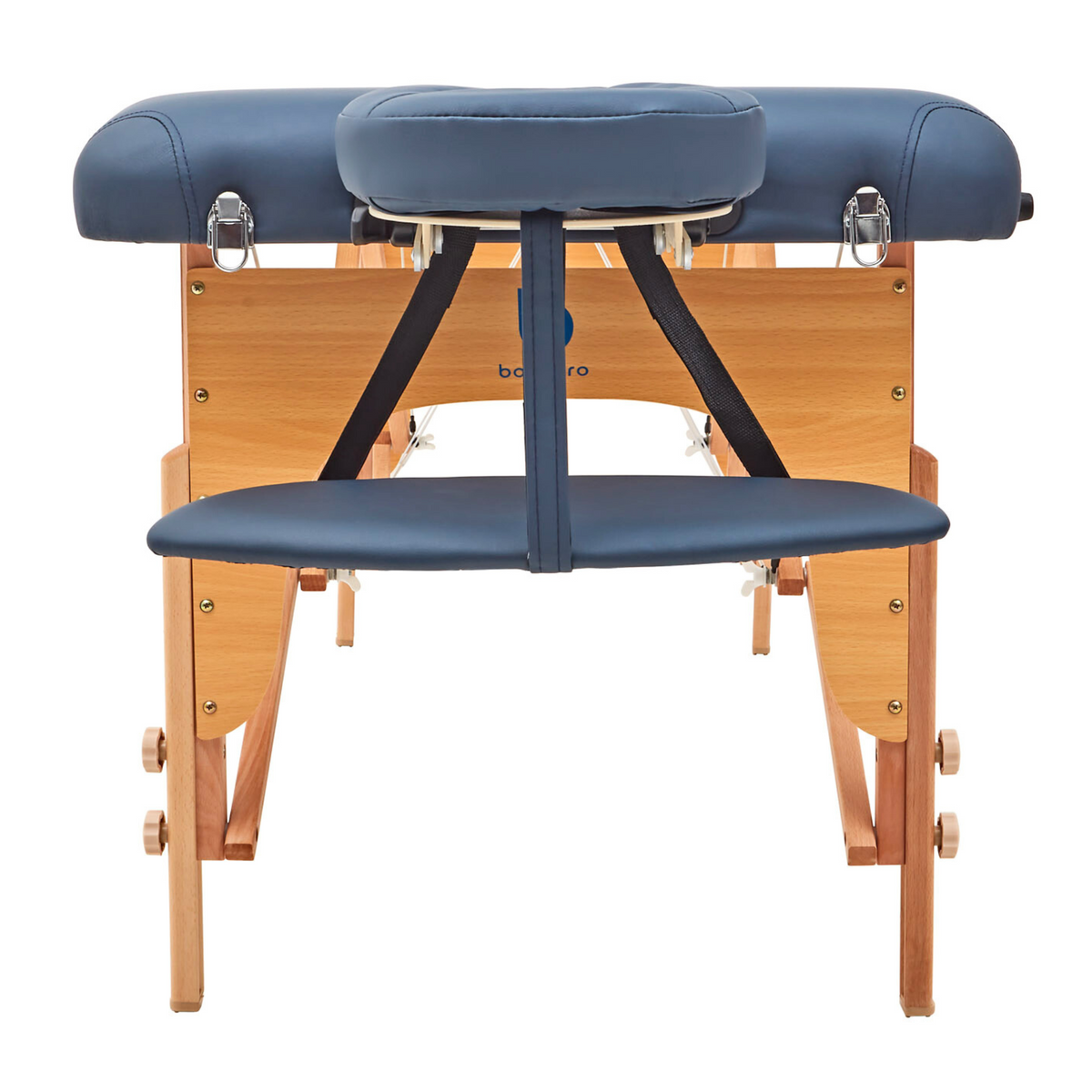 Massage Warehouse BodyPro Liftback Portable Lightweight Massage Table Wood Black Navy 8