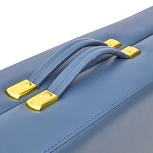 Massage Warehouse Earthworks Comfort Flat Portable Lightweight Treatment Table Couch Wooden Navy Black Agate Blue Cream 4