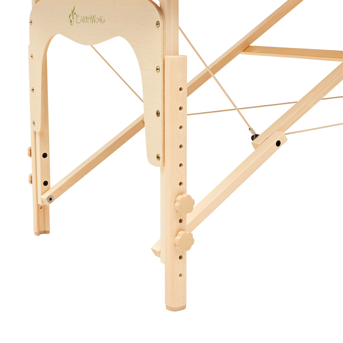 Massage Warehouse Earthworks Comfort Flat Portable Lightweight Treatment Table Couch Wooden Navy Black Agate Blue Cream 9