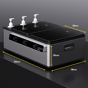 DELUXE MULTIFUNCTION HOT STONE HEATER & OIL WARMER COMBO WITH LED DISPLAY