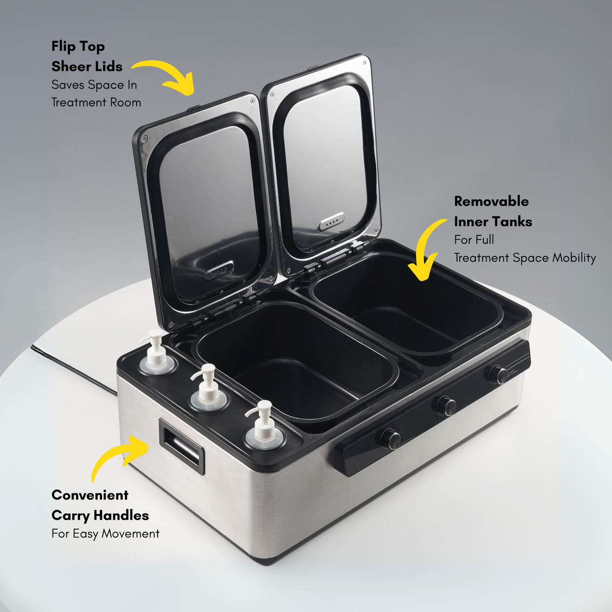 DELUXE MULTIFUNCTION HOT STONE HEATER & OIL WARMER COMBO WITH LED DISPLAY