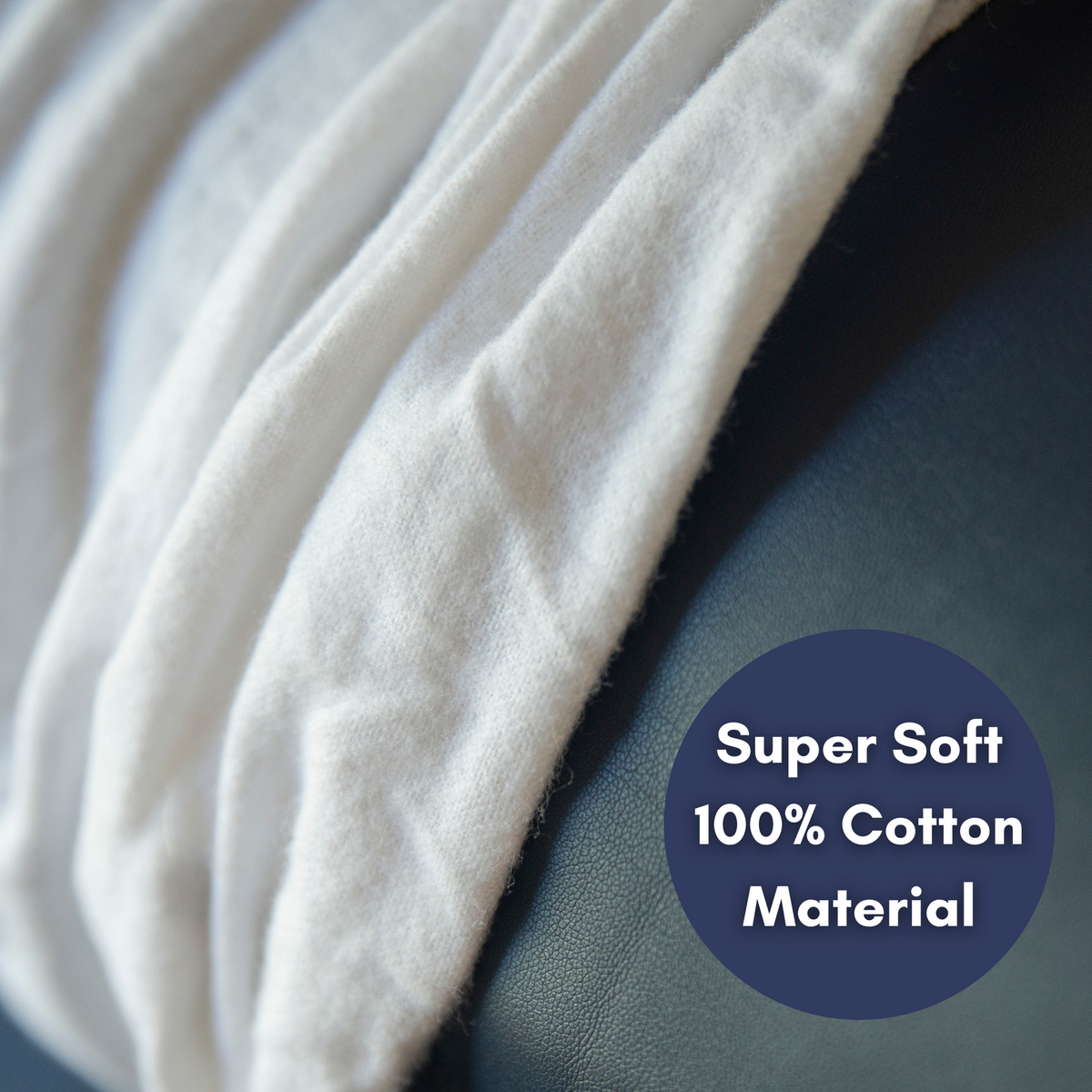 FITTED BOLSTER COVER - 100% COTTON