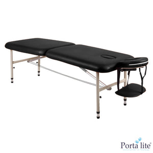 Massage Warehouse Advantage 10.5kg portable lightweight treatment table aluminium black navy 