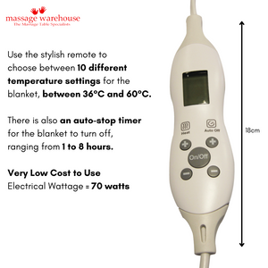 DURABLE MASSAGE TABLE WARMER BLANKET