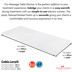DURABLE MASSAGE TABLE WARMER BLANKET