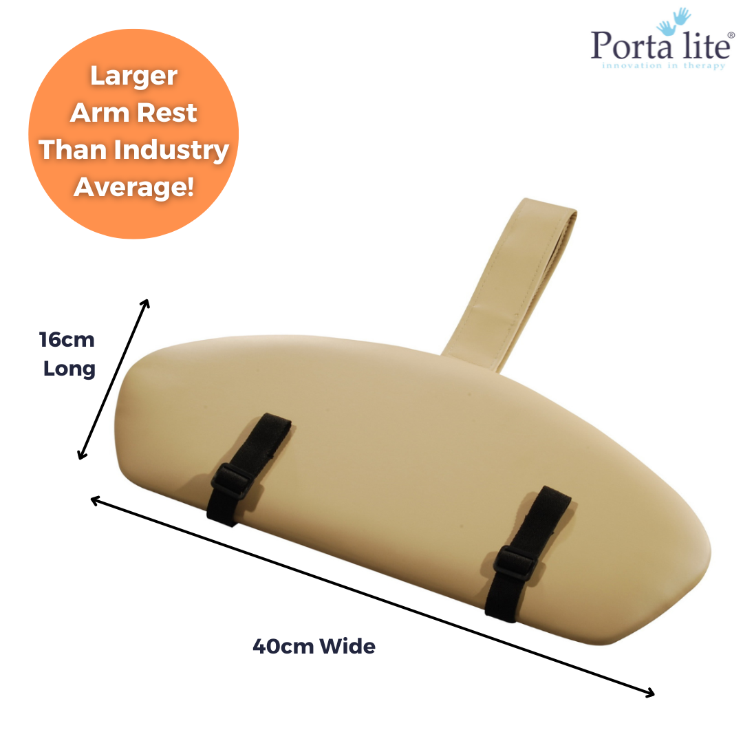 DELUXE HANGING ARM SHELF WITH PADDED CUSHION SUPPORT