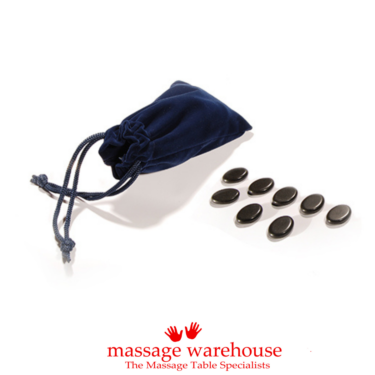 8 Piece Basalt Toe Stone Massage Set