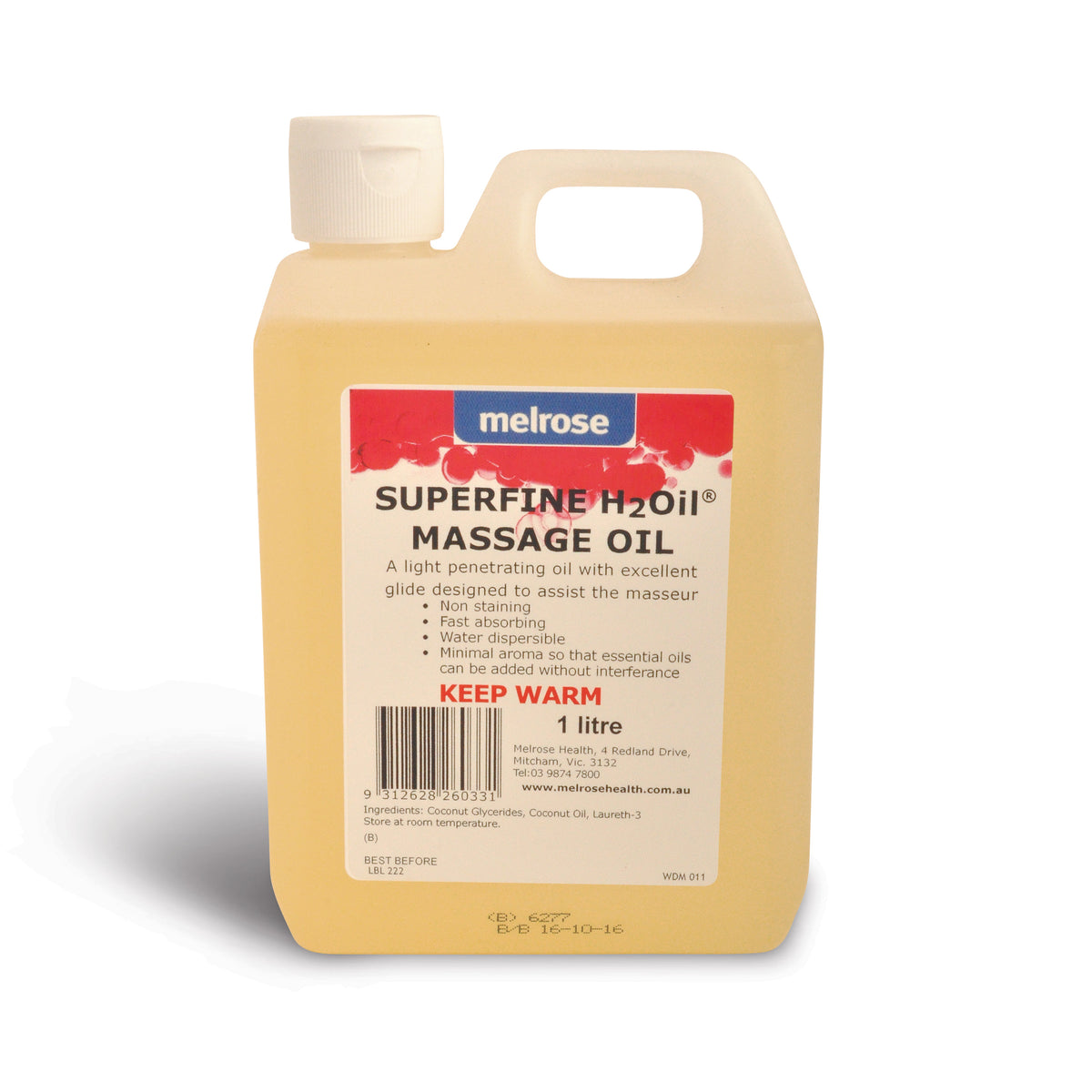 SUPERFINE WATER DISPERSIBLE MASSAGE OIL