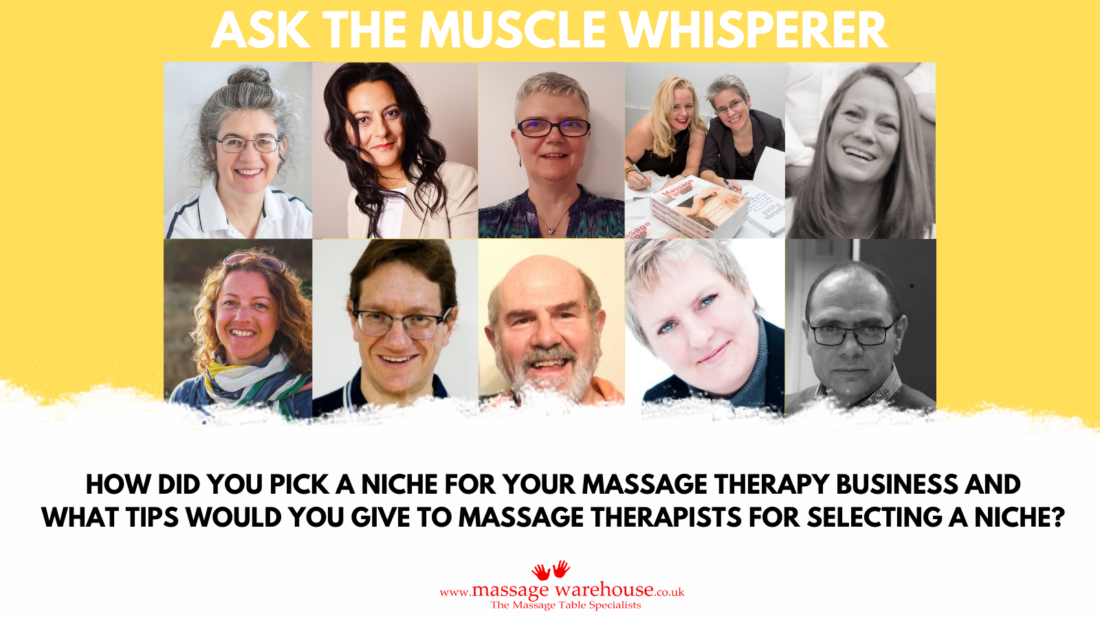 How to pick a niche for your massage therapy business. Ask the Muscle Whisperer Series