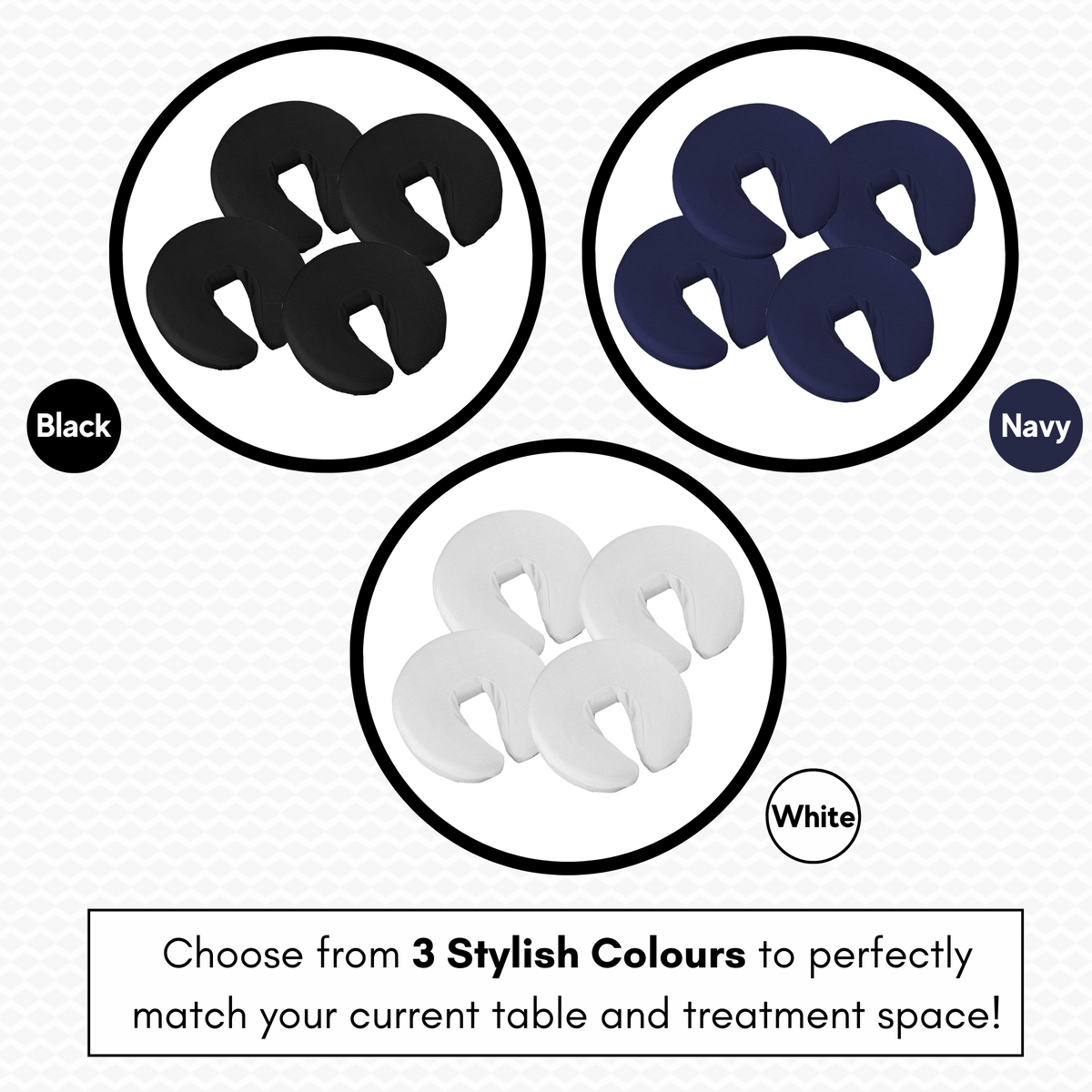 TERRY TOWEL FITTED FACE REST CRADLE COVER (Pack of 4)