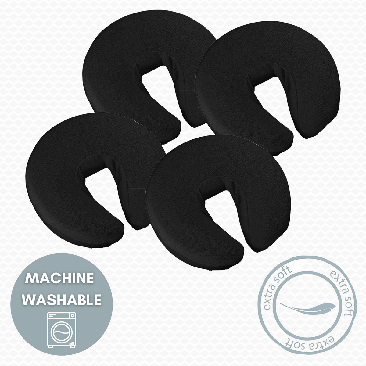 TERRY TOWEL FITTED FACE REST CRADLE COVER (Pack of 4)