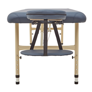 Massage Warehouse Advantage 10.5kg Portable Lightweight Treatment Table Couch Wood Black Navy 11