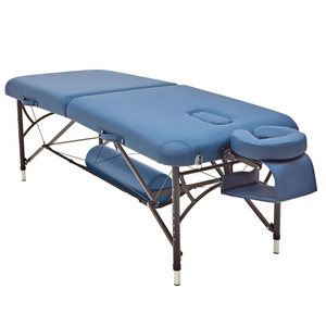 Massage Warehouse BodyPro Active Portable Lightweight Treatment Table Navy Black Aluminium
