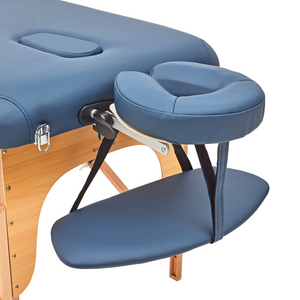 Massage Warehouse BodyPro Liftback Portable Lightweight Massage Table Wood Black Navy 8