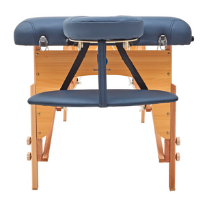 Massage Warehouse BodyPro Liftback Portable Lightweight Massage Table Wood Black Navy 8