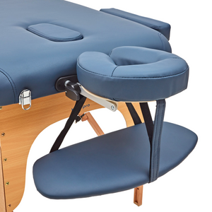 Massage Warehouse BodyPro Liftback Portable Lightweight Massage Table Wood Black Navy 8