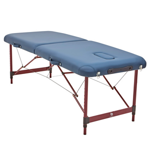 Massage Warehouse BodyPro Traveler Portable Lightweight Treatment Couch Bench Aluminium Navy 3