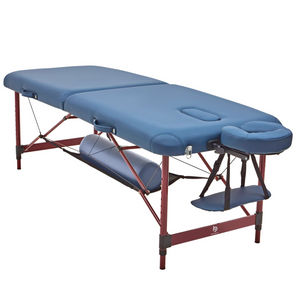 Massage Warehouse BodyPro Traveler Portable Lightweight Treatment Couch Bench Aluminium Navy 4
