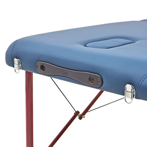 Massage Warehouse BodyPro Traveler Portable Lightweight Treatment Couch Bench Aluminium Navy 5
