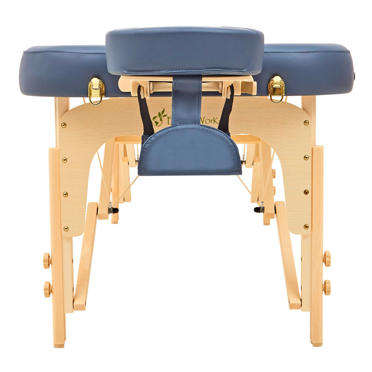 Massage Warehouse Earthworks Comfort Flat Portable Lightweight Treatment Table Couch Wooden Navy Black Agate Blue Cream 5