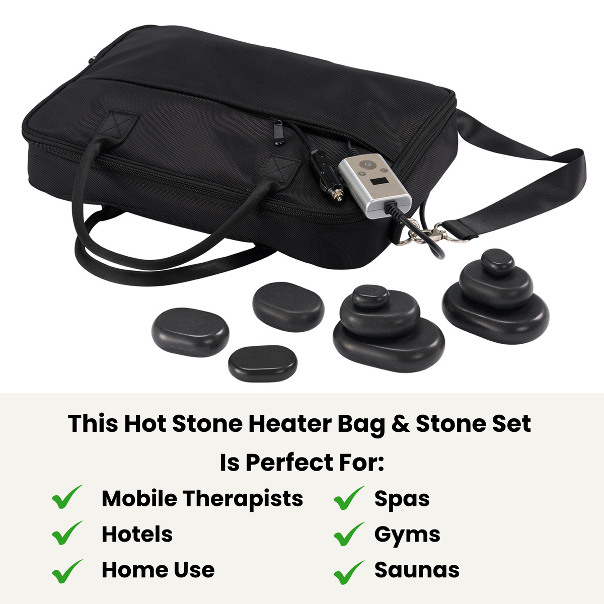 ThermaStone™ Pro - PORTABLE HOT STONE WARMER (With Hot Stone Set)