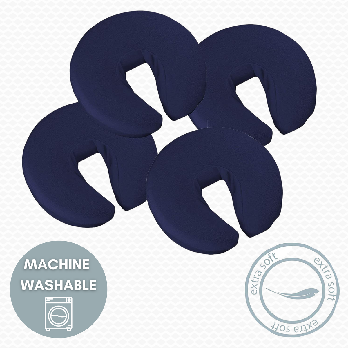 TERRY TOWEL FITTED FACE REST CRADLE COVER (Pack of 4)