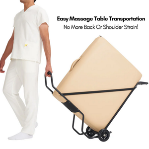 PORTA-LITE WHEELED TROLLEY MASSAGE TABLE TRANSPORTATION CART