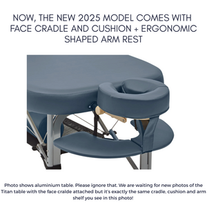 TITAN - 750lbs HIGH STRENGTH - EXTRA WIDE - LOW HEIGHT BODYWORK MASSAGE TABLE