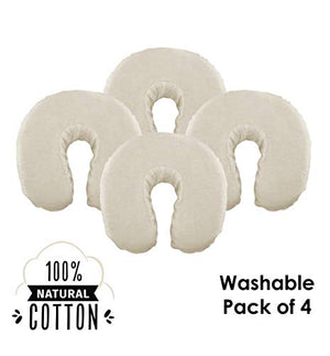 DELUXE 100% BRUSHED COTTON FACE REST COVERS (4)