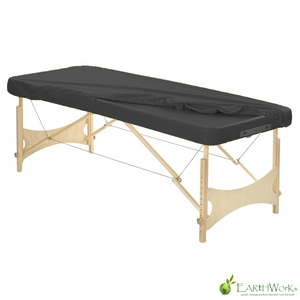 OIL-PROOF PROTECTIVE VINYL TABLE COVER FOR AYURVEDIC OIL TREATMENTS