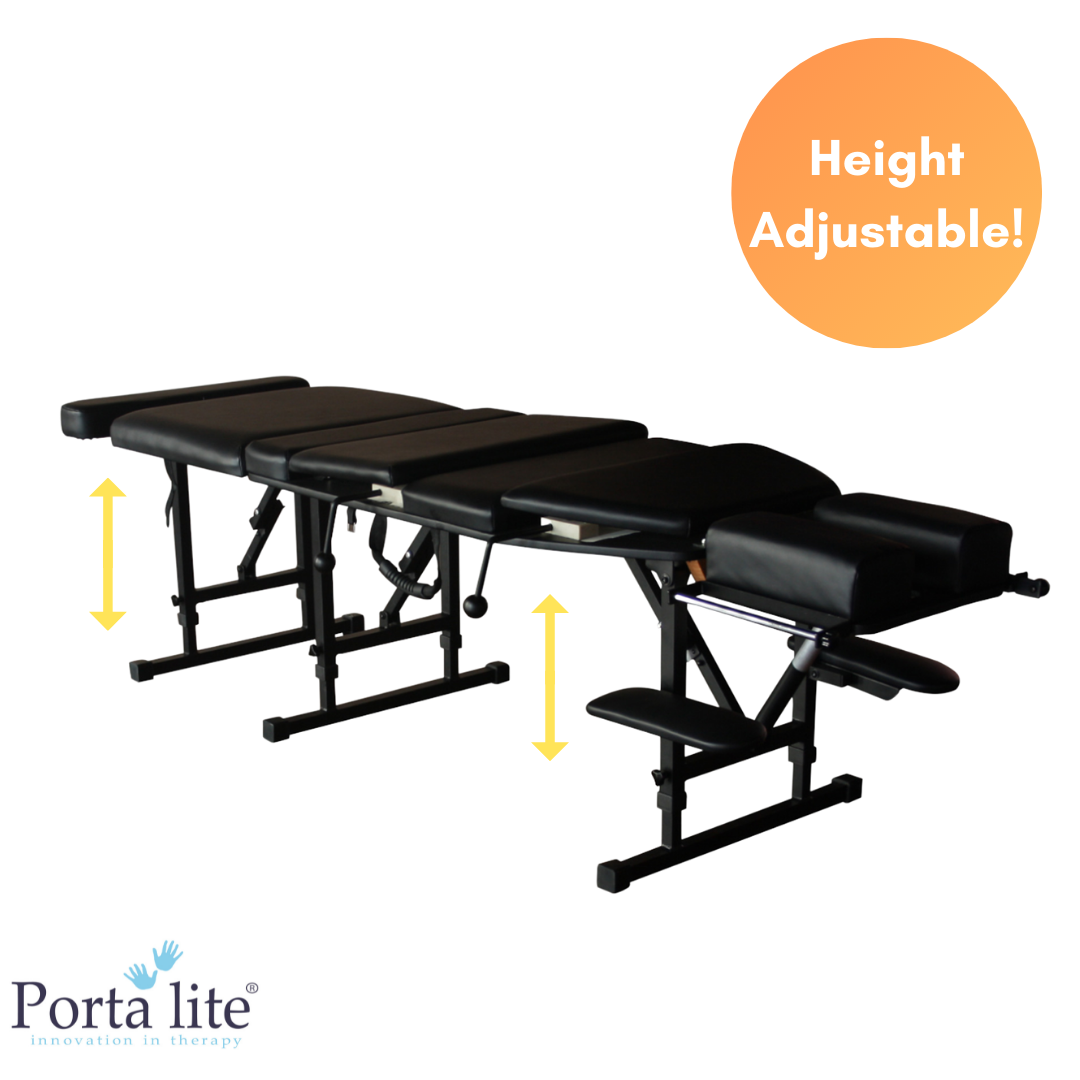 PORTA-LITE CHIROPRACTIC TABLE - HEIGHT ADJUSTABLE