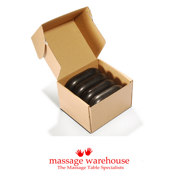 Basalt Hot Stone Set - Extra Large Size (Set of 4) - Massage Warehouse