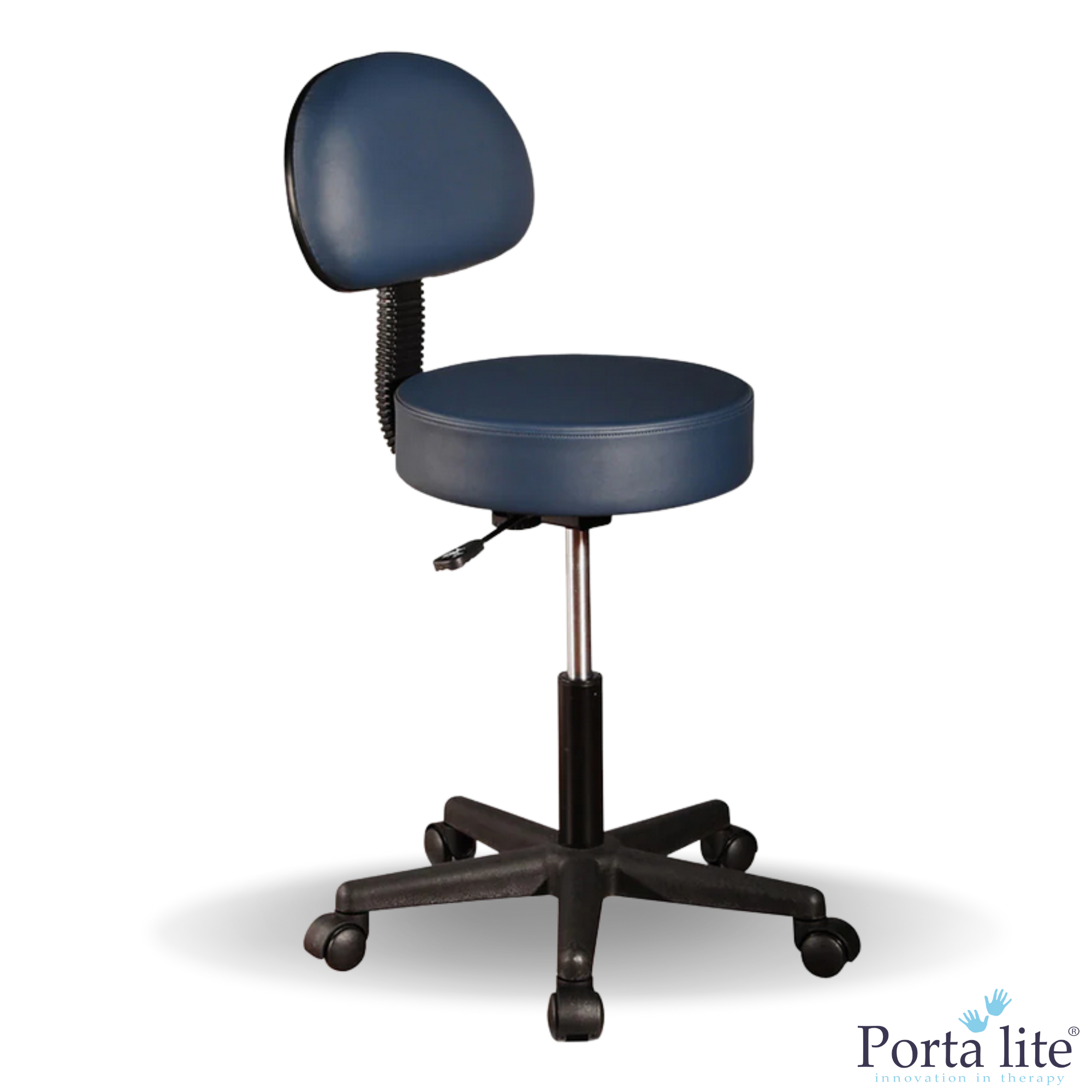 Massage Therapy Stool with Backrest Massage Warehouse