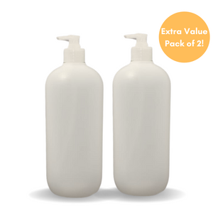 1 Litre Refillable Plastic Bottle with Pump Dispenser for Massage Oil