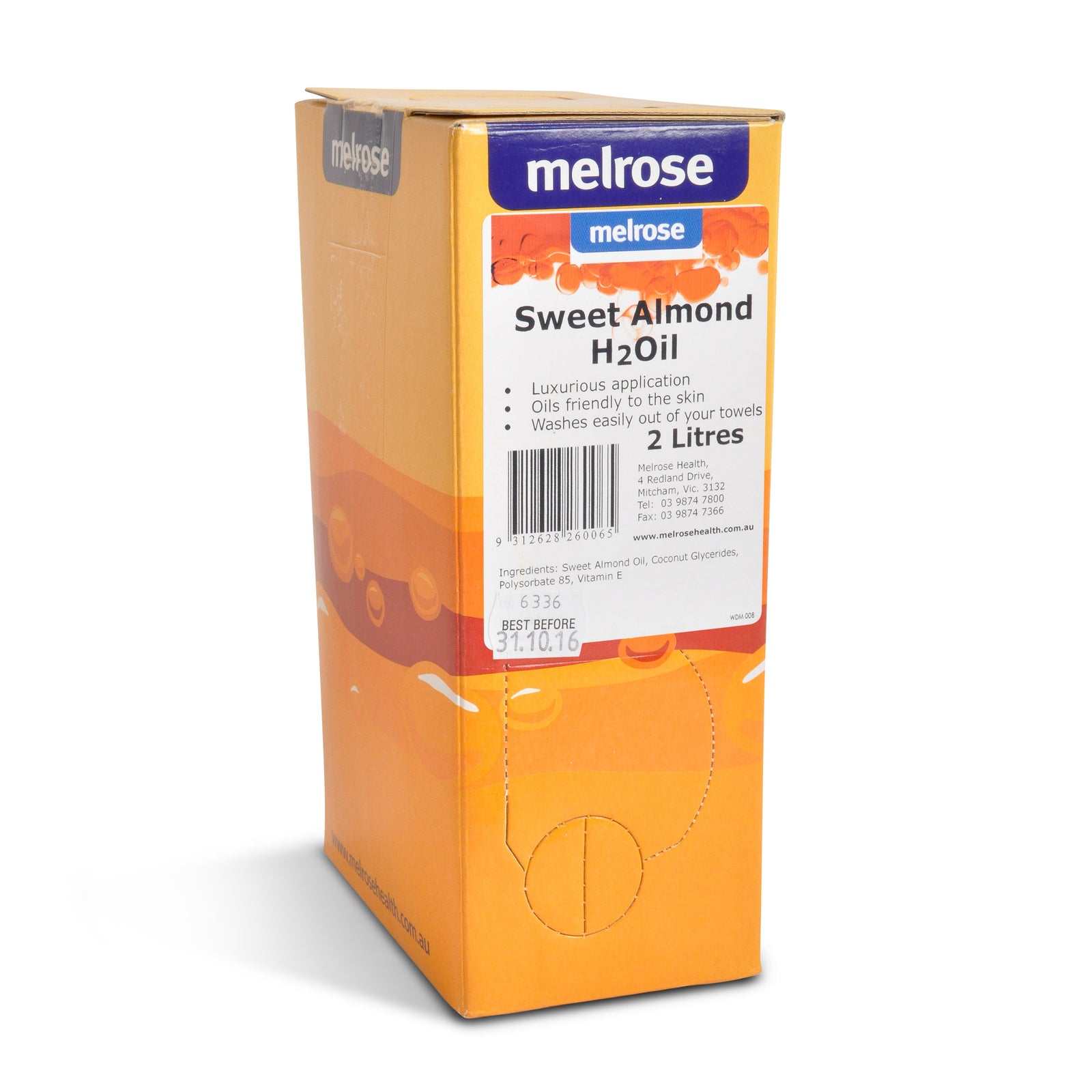 SWEET ALMOND WATER DISPERSIBLE MASSAGE H2OIL