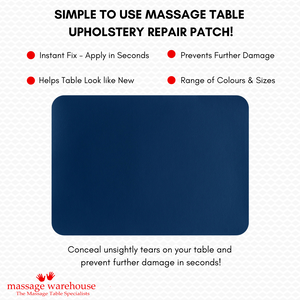 ADHESIVE REPAIR PATCH FOR MASSAGE TABLE UPHOLSTERY TEAR