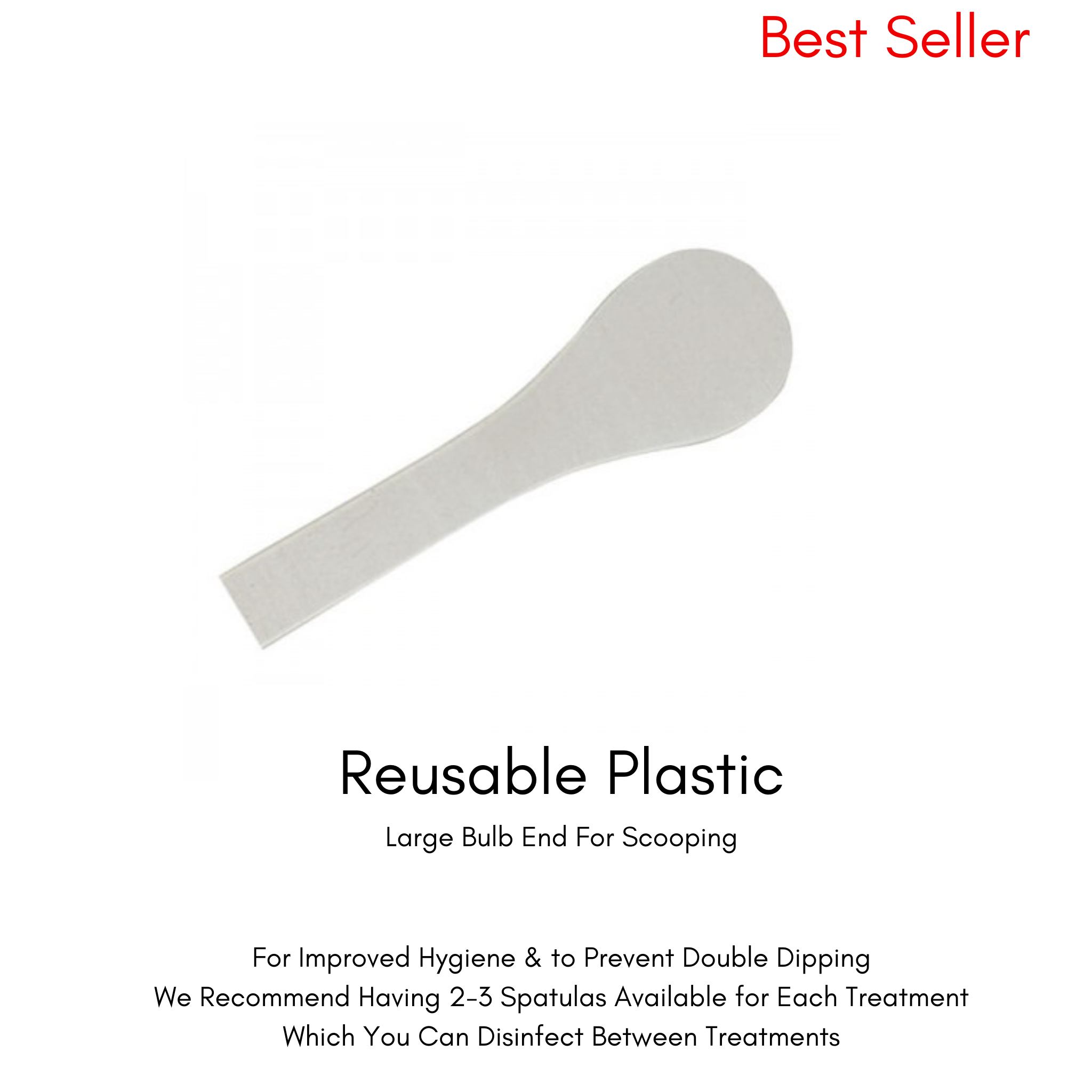 SPATULAS FOR SCOOPING MASSAGE WAX (for hygiene & qty control) Massage